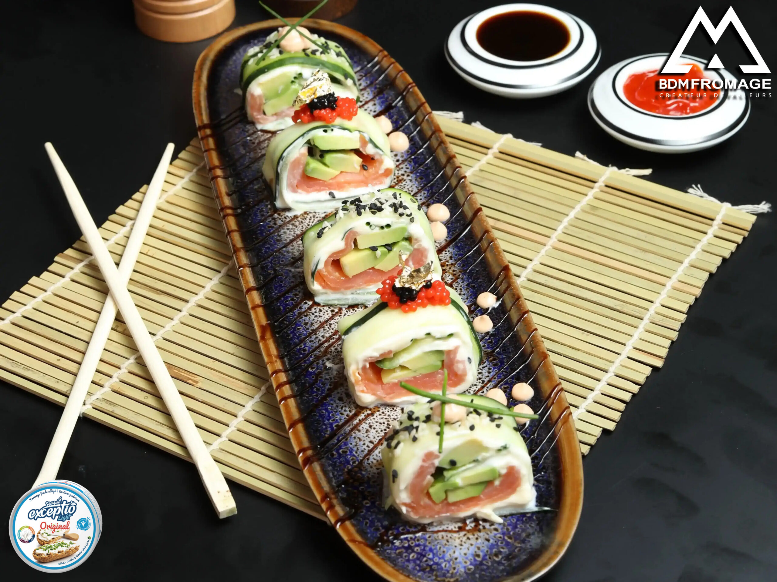 Concombre sushi rolls