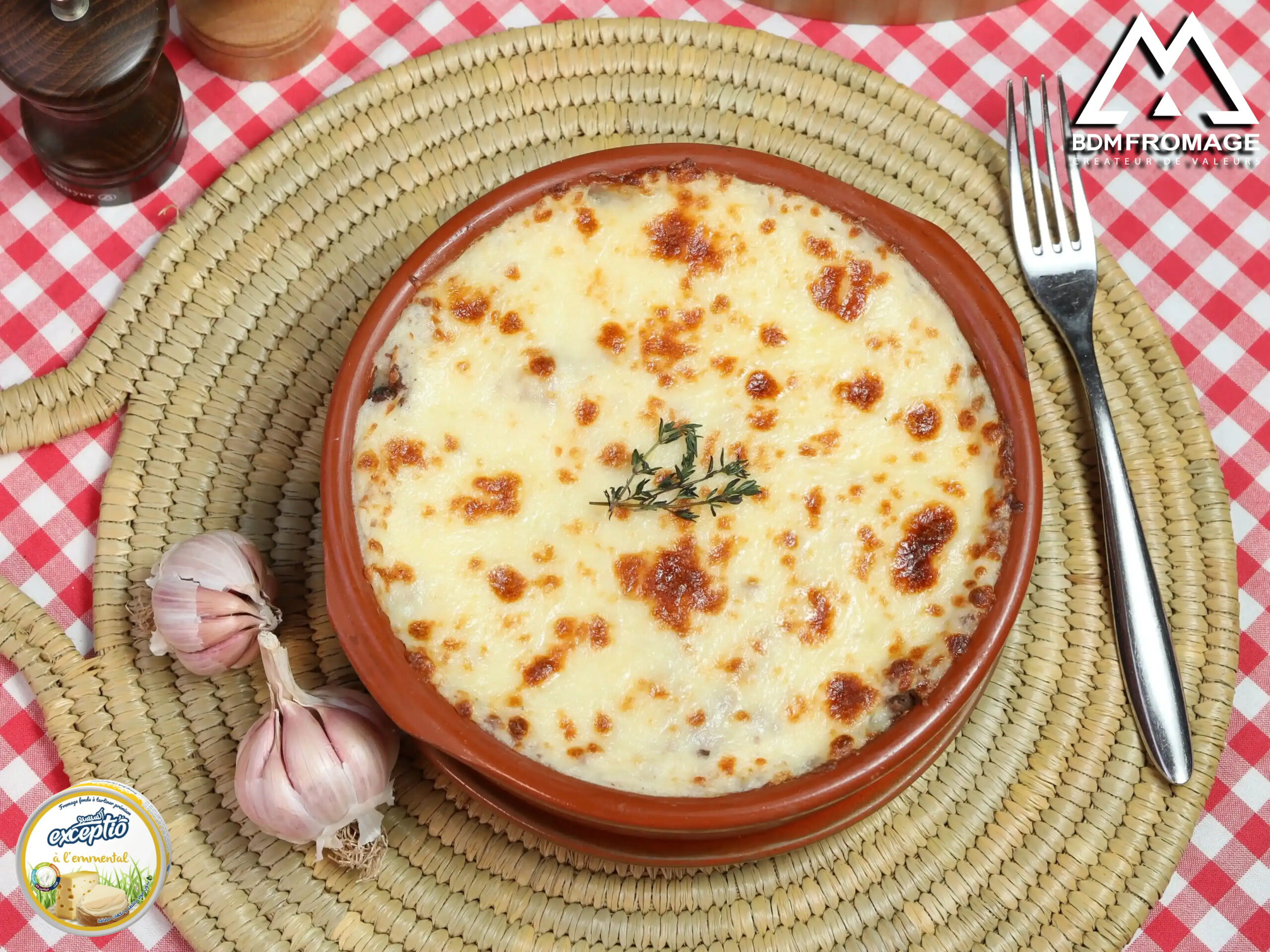 Gratin de pommes de terre avec viande hachée